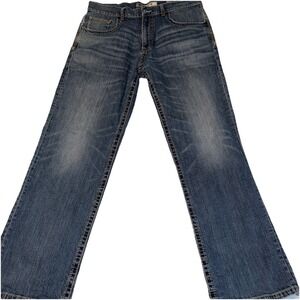 Buckle BKE Jeans Mens 36x32 Blue Denim Seth Boot Cut Denim Stretch Med Wash
